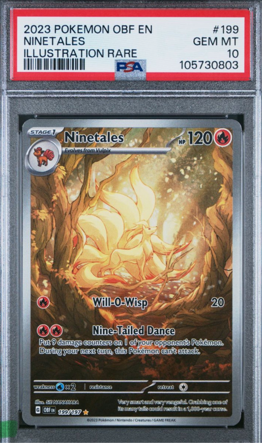 2023 Ninetales illustration Rare PSA 10